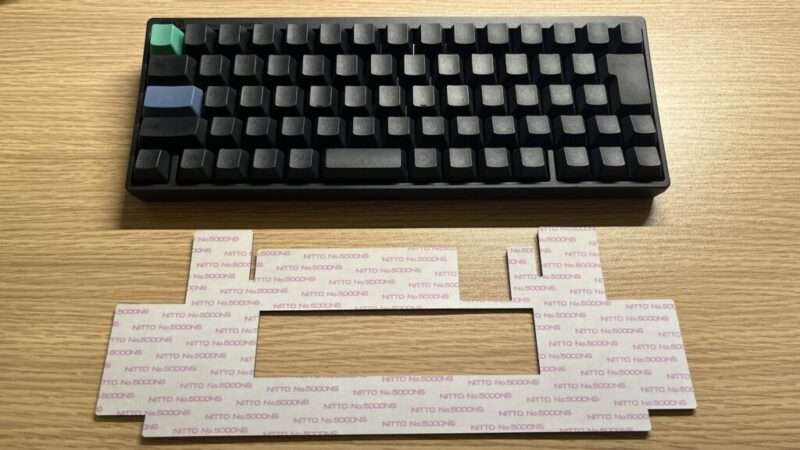 HHKBキーボードと吸振マット