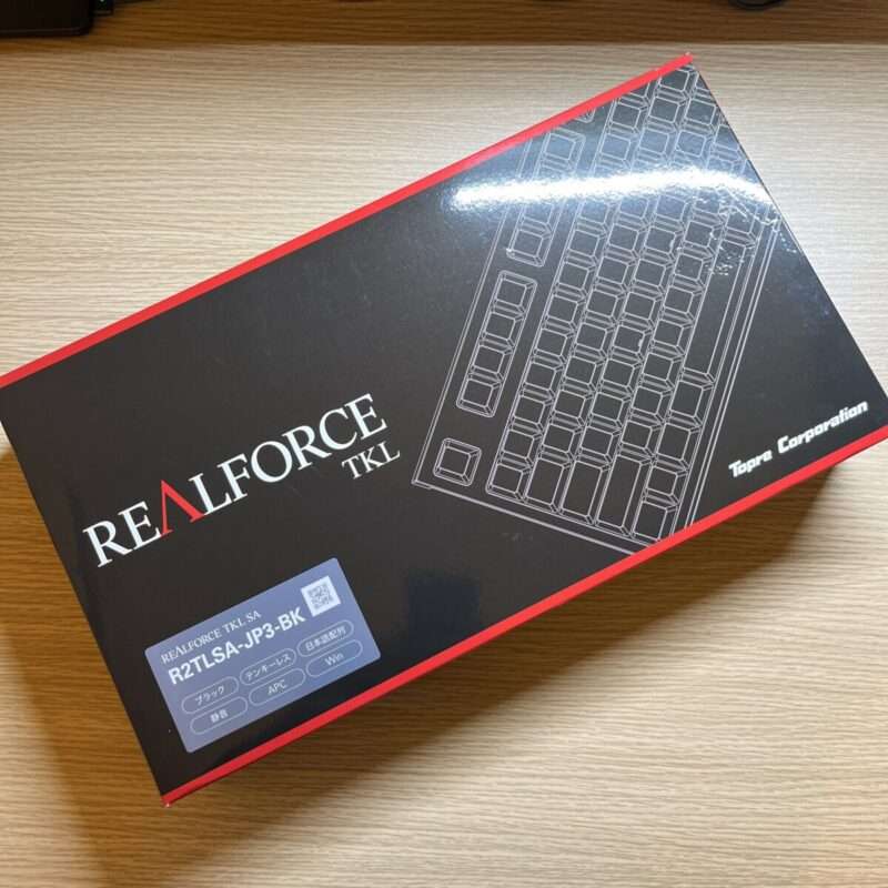 東プレ REALFORCE SA R2のパッケージ
