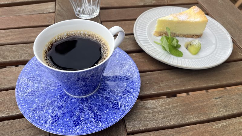 コーヒーとチーズケーキ
